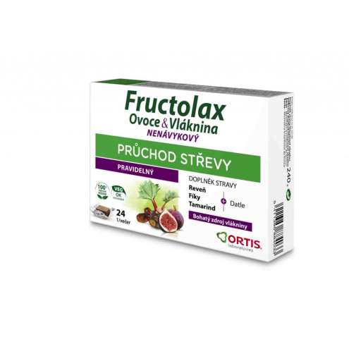 ORTIS Fructolax - 24 žvýkacích kostek